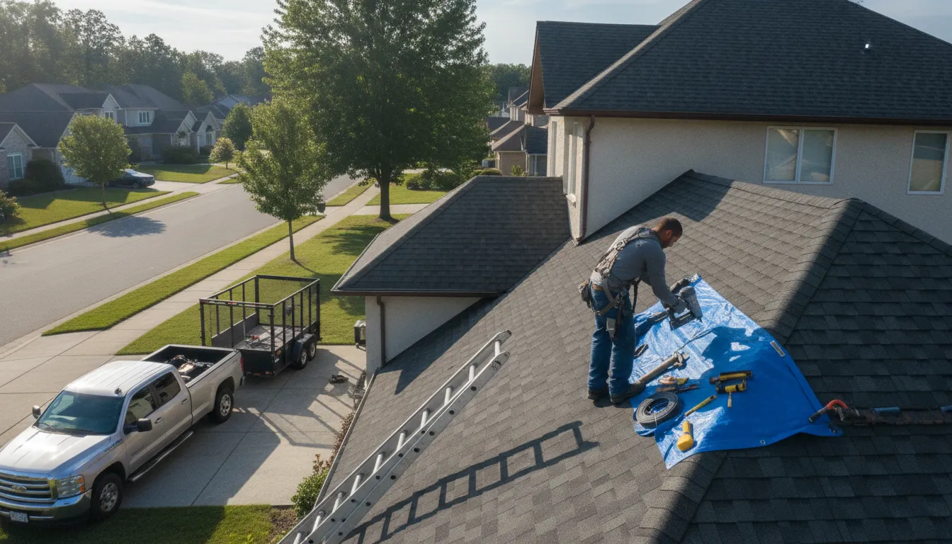 Roofing in Leonardo